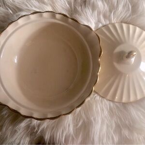 EMPIRE MADE PARADISE Warranted 22K Gold Serving Bowl with lid
